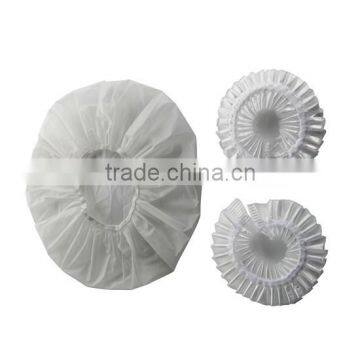 white simple disposable hotel shower cap