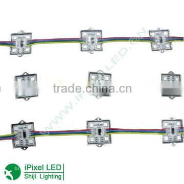 waterproof 36mm Square 12V Digital RGB LED Pixels (Strand of 20) module