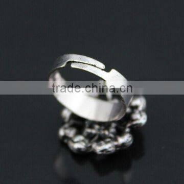 Europe Style Alloy Colourful Diamante Flower Open Rings photo-3