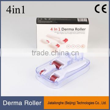 Stainless micro needle therapy derma roller kits skin care beauty 4 in 1 derma roller