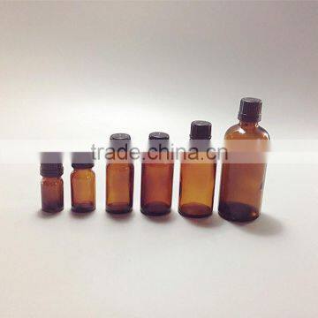 amber glass essential oil bottles