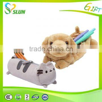 Customized soft plush pencil bag