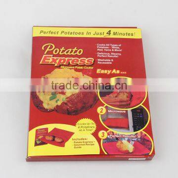 Wholesale Hot Sell as Seen on tv Bag for Potato Baking Microwave Baked Potato Bag Potato Microwave Cooking Bag
