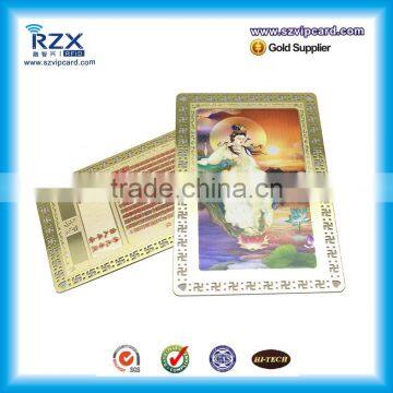 Credit Card Size 85.5*54mm Gold Metal Card for Business photo-5