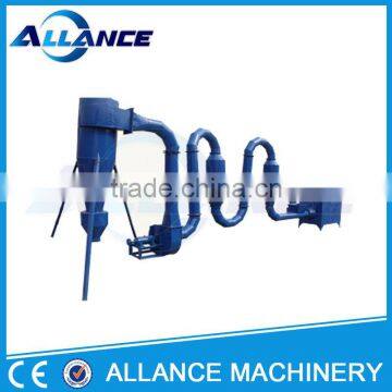 High efficiency airflow dryer for rice hulls, sawdust