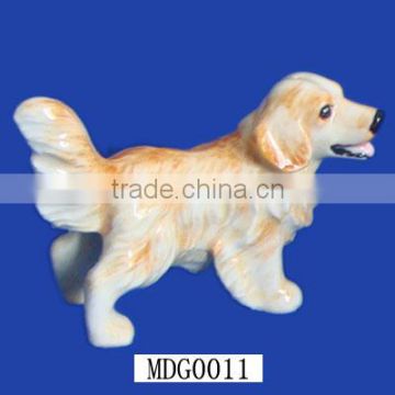 Hand Made Vintage Ceramic Dog Figurine Golden Retriever