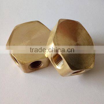 JD-2112 Female Brass 4 Way Cross Connector ,square Joint 4 Way Brass Fitting photo-4
