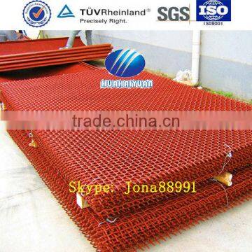 65Mn high tensile steel screen mesh/red color