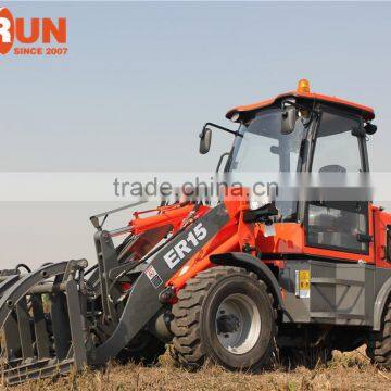 1.5 Ton Everun New Condition Front Loader Type Small Wheel Loader With Snow Blower photo-5
