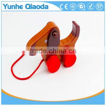 Top Quality Pull Along Wiggles Dog Wooden Toy Make a Fun Baby photo-3