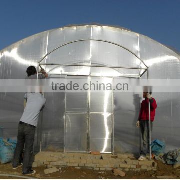 15 years warranty 100% single span tunnel greenhouse