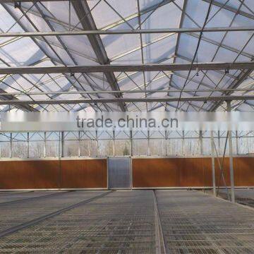 Hot-Dip Galvanized Steel Pipe High Glass Greenhouse For Seedbed Planting photo-5