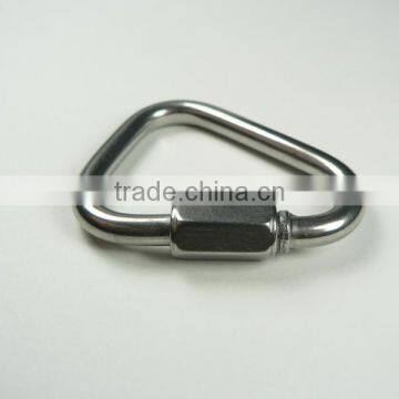 Hardware SS316 Triangle nickel Plated Delta Shaped Quick Link For Rope