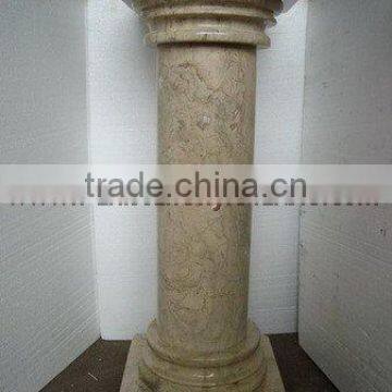 DECORATIVE SAHARA BEIGE MARBLE PEDESTALS photo-6