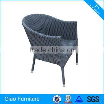 Round Rattan Stackable Outdoor Wicker Chair