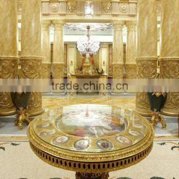 Royal European Foyer 3D Rendering Interior Design, Villa Design Service For Entrance Hall