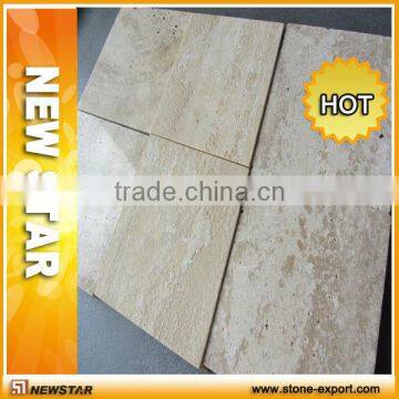 beige tumbled travertine with unfill holes