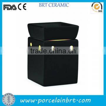 Black square custom ceramic Candle Wax