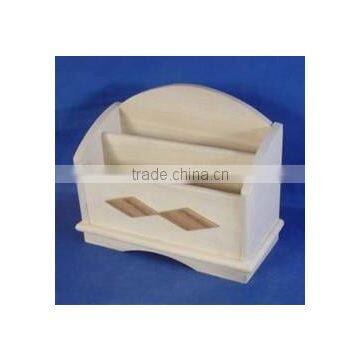 Factory Price Unfinished Office Used Wooden Paper File Holder Wholesale photo-3