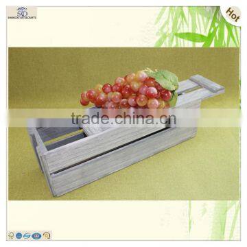 Antique Design One Bottle Single Grid Wooden Wine Box photo-4