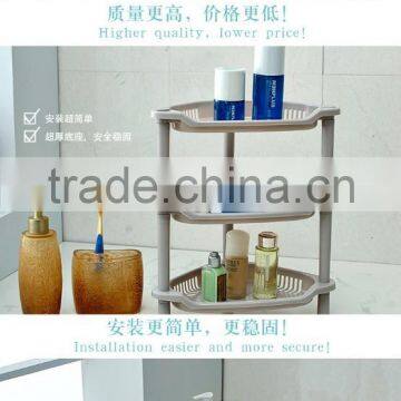 N504 3 Tiers Homeware Diaplay Plastic Storage Holder Bathroom Corner Rack Household Accessories photo-2