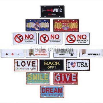 Wholesale Vintage Metal Antique Tin Sign photo-4