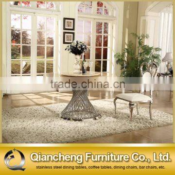 Antique Round Banquet Rotating Dining Table Marble Top photo-5