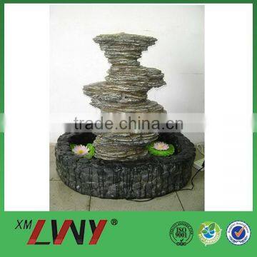 2015 New arrival garden decoration resin spiral outdoor decorative fountain