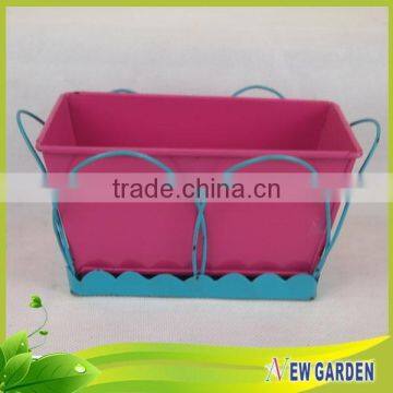 Factory Outlet Beautiful Handicraft Metal Flower Pots With Pedestal photo-5