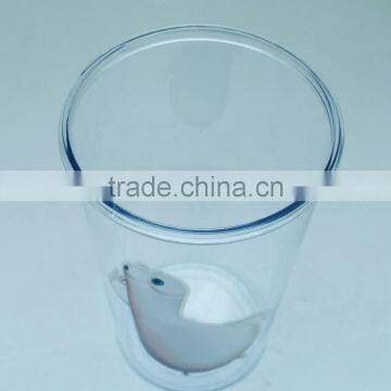 hot sale clear glass food grade custom glass mugs with color changing