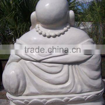 China Factory Supply Religious Fengshui Stone Carvings and Sculptures Natural Marble Maitreya Buddha photo-3