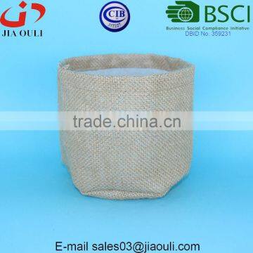 Jute plant pot cover bag natural sacks