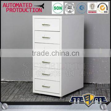 Cheap Metal Storage Movable File Cabinet Movable Drawer Cabinet 6 Drawer Mobile Pedestal Cabinet photo-3