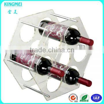 Round Black Acrylic Single Wine Bottle Display Holders Plexiglass Red Wine Cup Displays Buy 5pcs Cup Rack Wholesale photo-4
