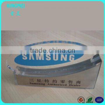 Custom Made New Design Clear Arc Acrylic Block Sign Holder,acrylic Photo Block photo-2