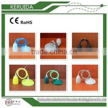 E27 Porcelain Lamp Socket Ceramic Ceiling Lamp Holder photo-5