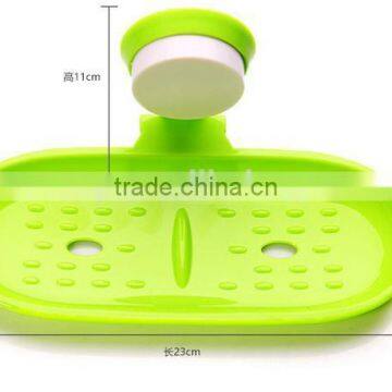 Vacuum Suction Cup Kitchen and Bathroom Plastic Shelf/holder/soap Frame photo-5