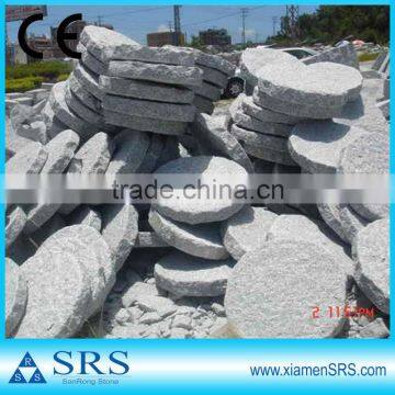 Grey granite round paving stone