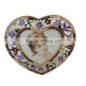 701039 ALLOY FLOWER PHOTO FRAME