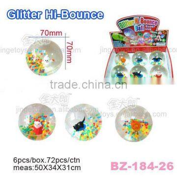 Sell 70MM Flashing Hi Bouncing Crystal water Ball with Colorful Beads and halloween toy