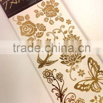 Foil Tattoo Fashion Sticker, Temporary Tattoos Sticker. Easy to Apply & Remove, Nontoxic, Waterproof, Lasts for Days Sticker photo-2