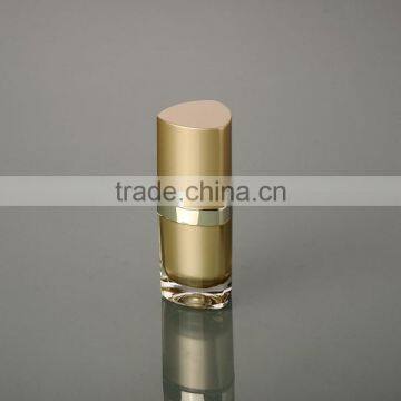Empty Acrylic Bottle Gold Color Cosmetic Lotion Container With Pump photo-2