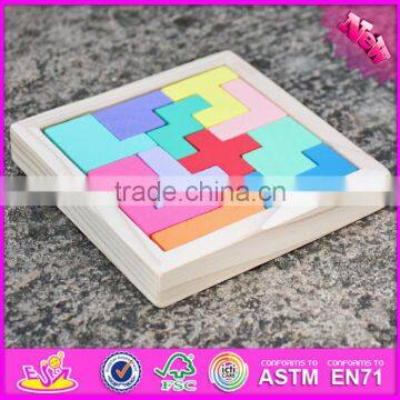Новый дизайн 2016 года. Детская образовательная деревянная головоломка-тетрис W14A179 photo-5