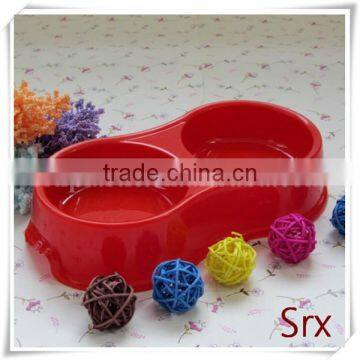 Wholesale Round Pet Double Bowl Plastic Bowl for Dog and Cat Eating photo-4