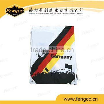 Custom printed Polyester Travel Drawstring Sports Bag For Travelling