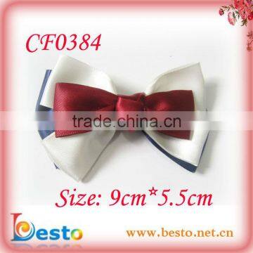 CF0384 New collection British style satin ribbon bow tie for garment accessories