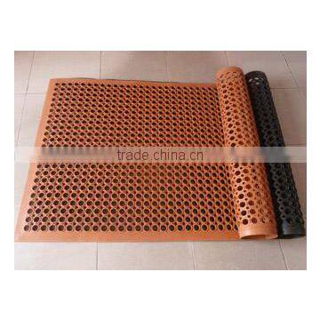 Drainage outdoor rubber mat, used for kitchen, pool, entrance