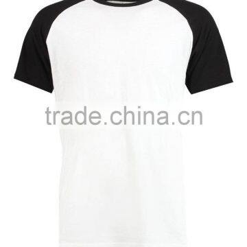 Blank Black Plain Baseball Jersey, 100% Cotton Short Sleeve Raglan Baseball T Shirt For Men photo-5