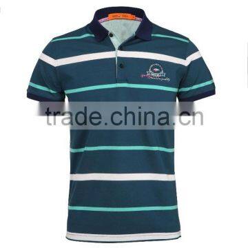Wholesale Factory Price Men Striped Polo Shirt