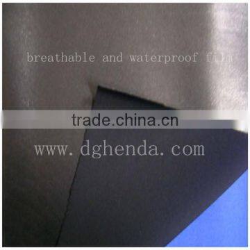 breathable and waterproof TPU film laminate lycra fabric for garment,diving suit,swimwear